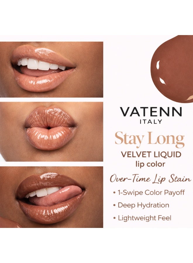 فاتن إيطاليا Stay Long Semi Matte Velvet Liquid lip color 1103 - Image 3